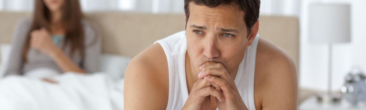 A man suffers from prostatitis